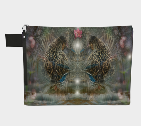 Feather Fantasy Zipper Pouch