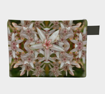 White Flowers Zipper Pouch