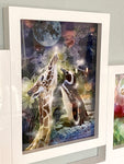 Set of Animal Art Cards in Multi-Image-Frame