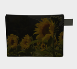 Sunflowers at Night Zipper Pouch