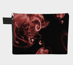 Incense Black Red Zipper Pouch