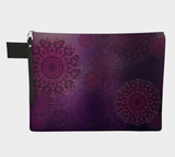 Mandala Purple Zipper Pouch