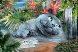 Hawaiian Cat Spiritual Art