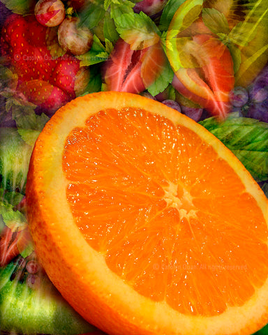 "Tutti Fruitti Orange" Limited Edition Archival Print on Aluminum